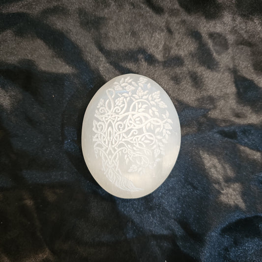 Tree of Life - Etched - Palm Stone