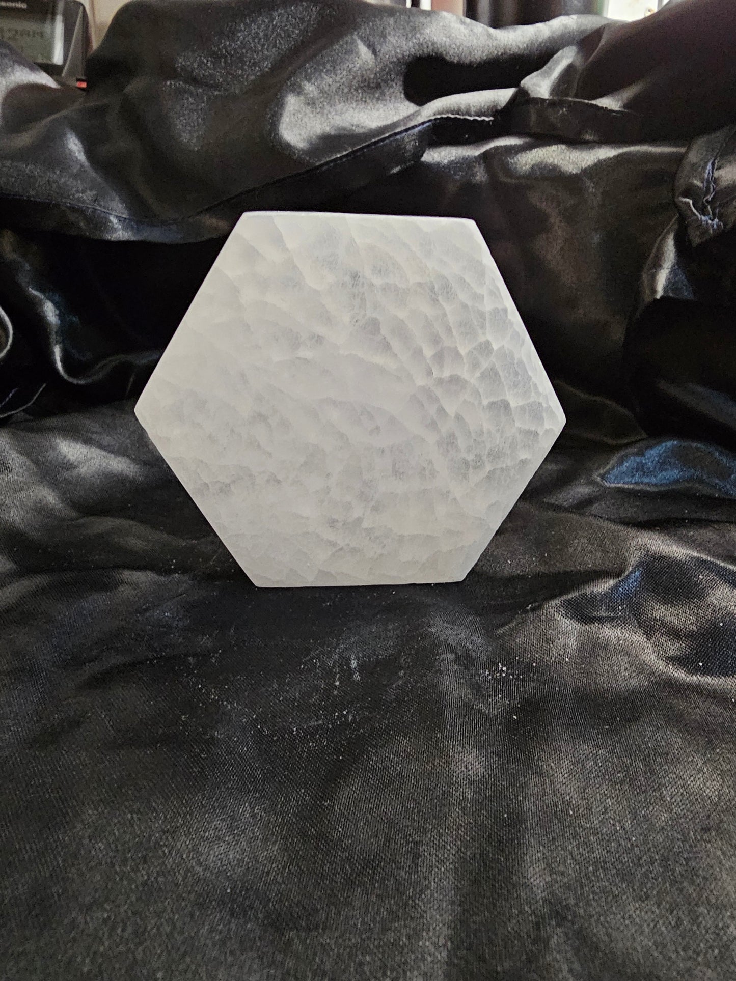 Metatron's Cube - Hexagon - 4" Selenite Charging Plate