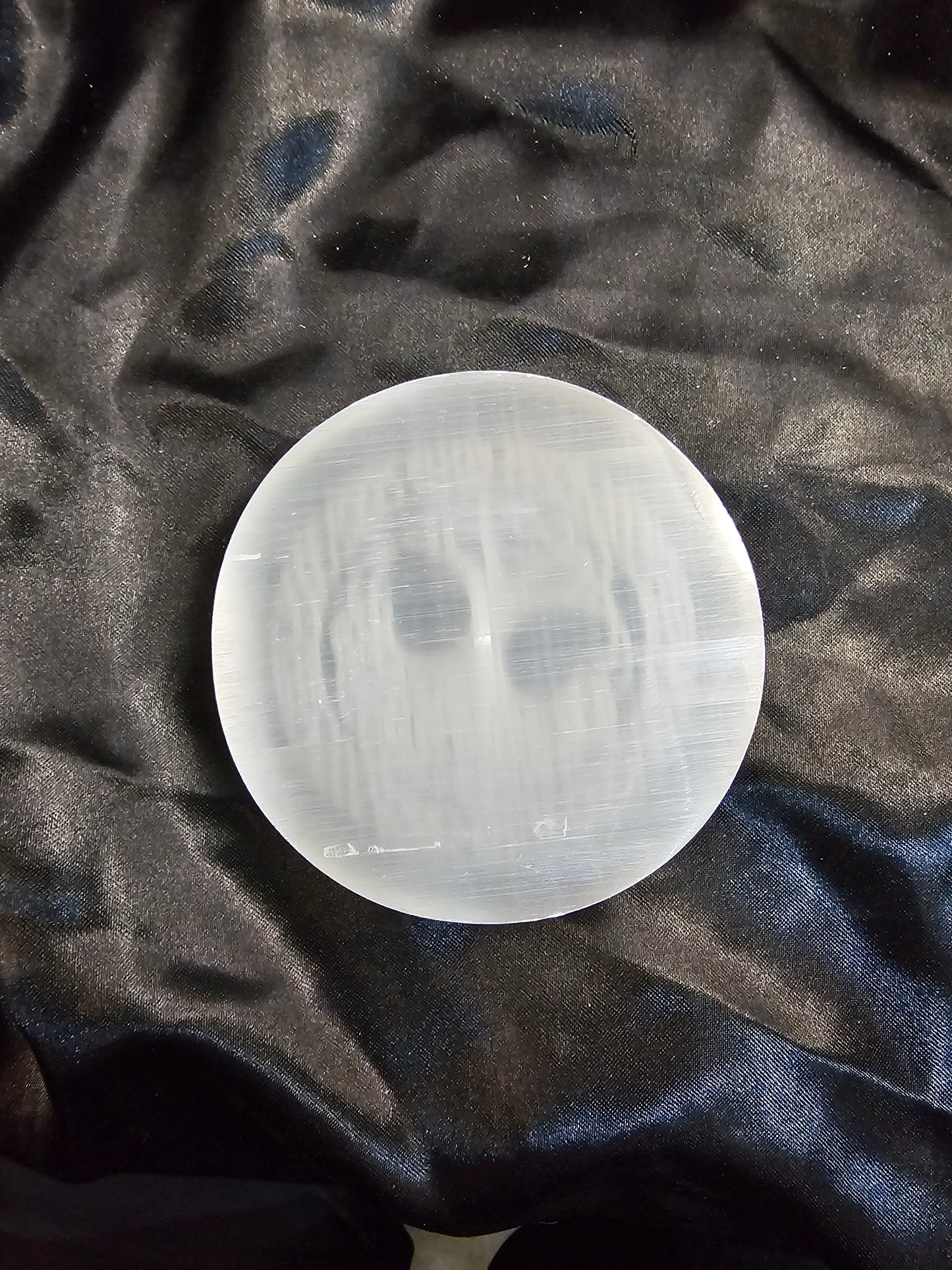 Tree of Life #2- Round - 4" Selenite Charging Plate