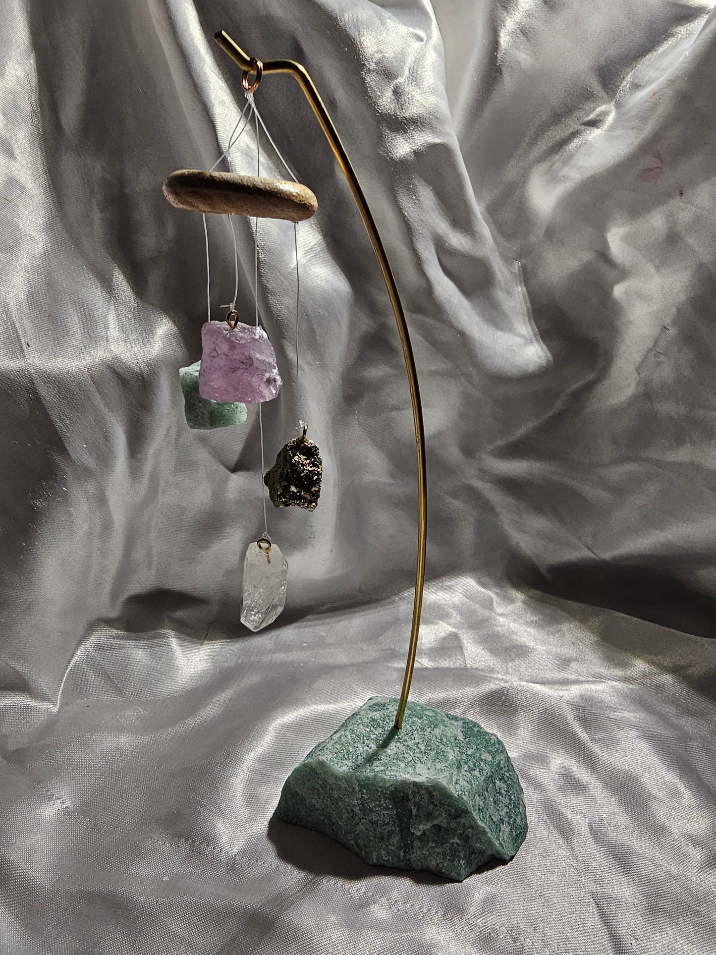 Table Chime – Green Aventurine Base