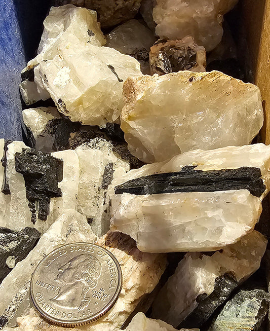 Raw/ Rough - Tourmalated Quartz