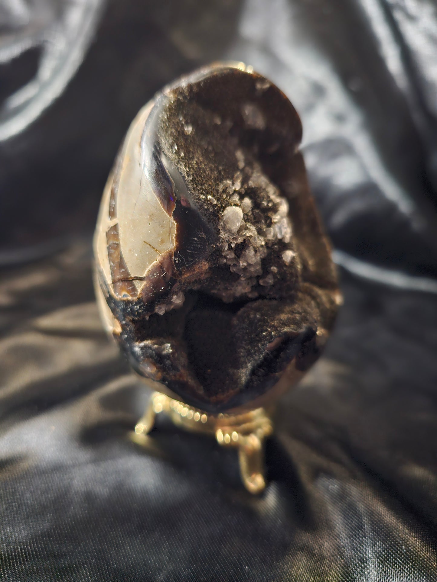Dragon Egg - Septarian Nodule - Crystal Egg