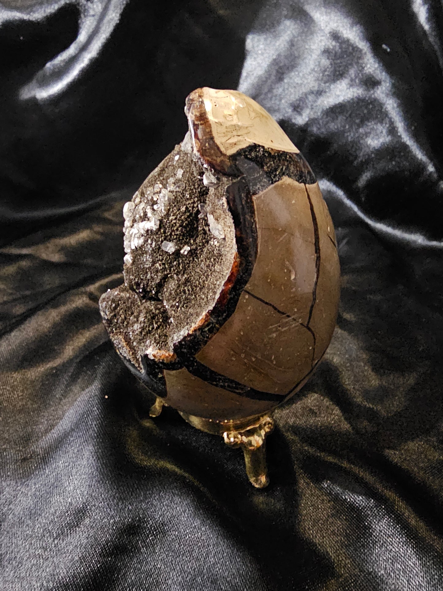 Dragon Egg - Septarian Nodule - Crystal Egg
