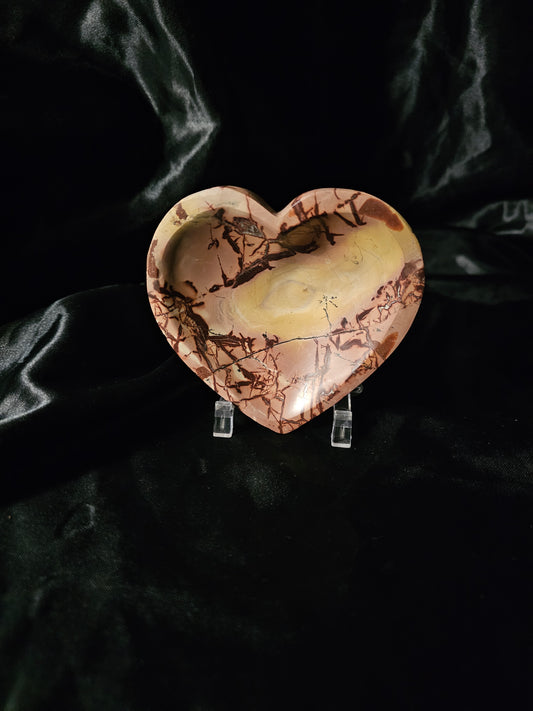 Mookaite Heart Bowl - 4"