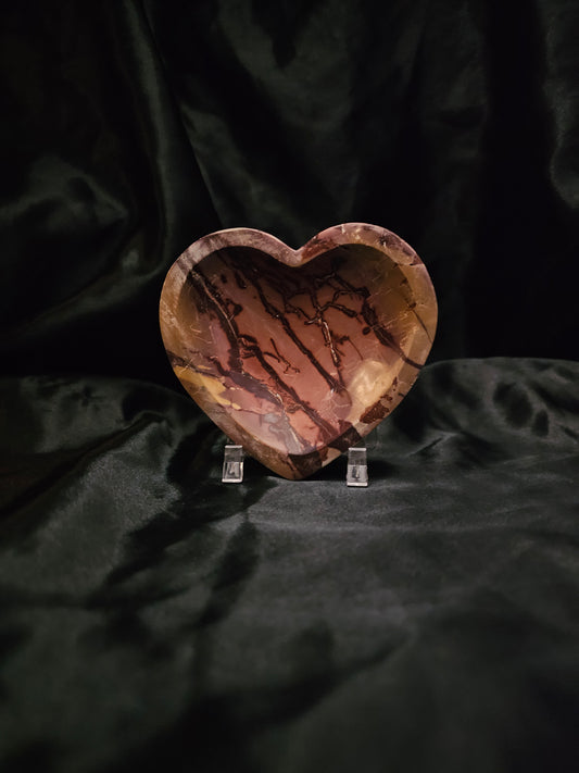 Mookaite Heart Bowl - 4"