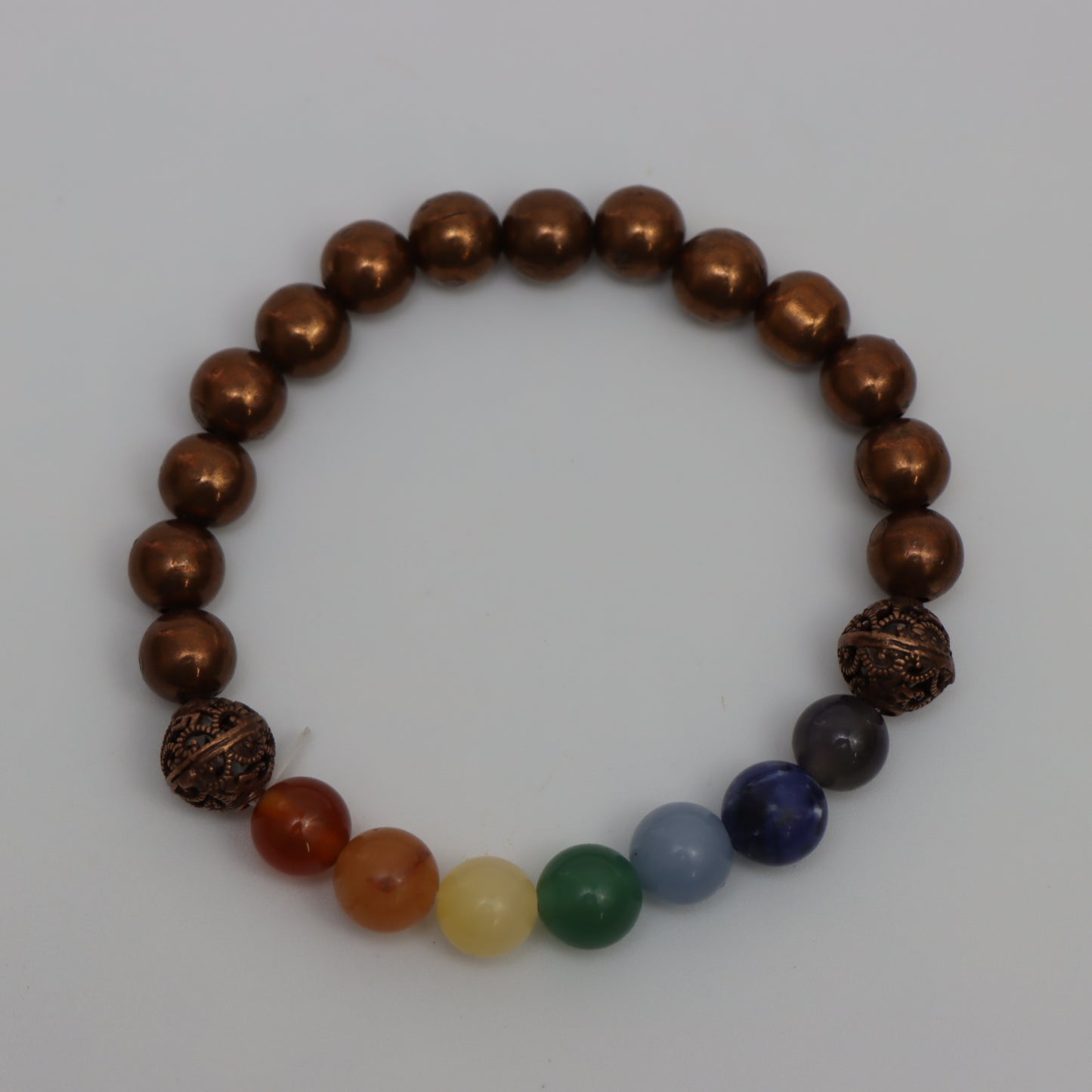 7 Chakra Copper Bracelet