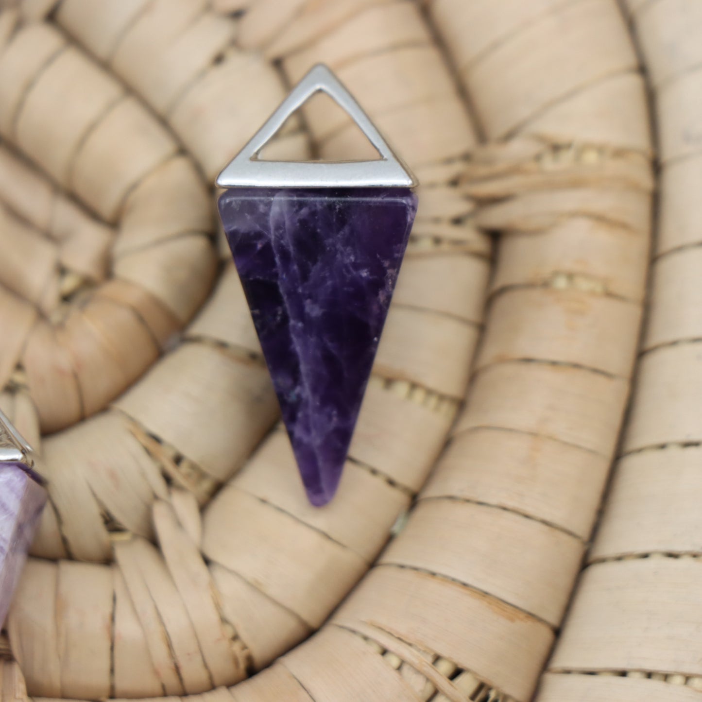 Amethyst Pyramid Pendant