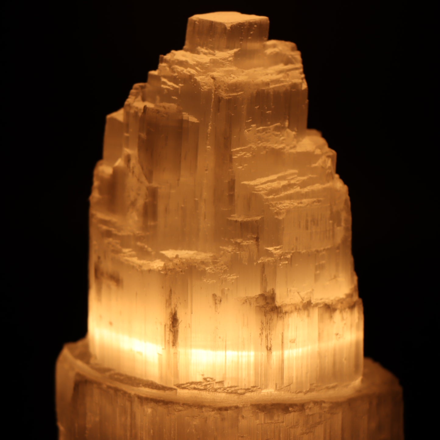 Selenite Tower Lamp