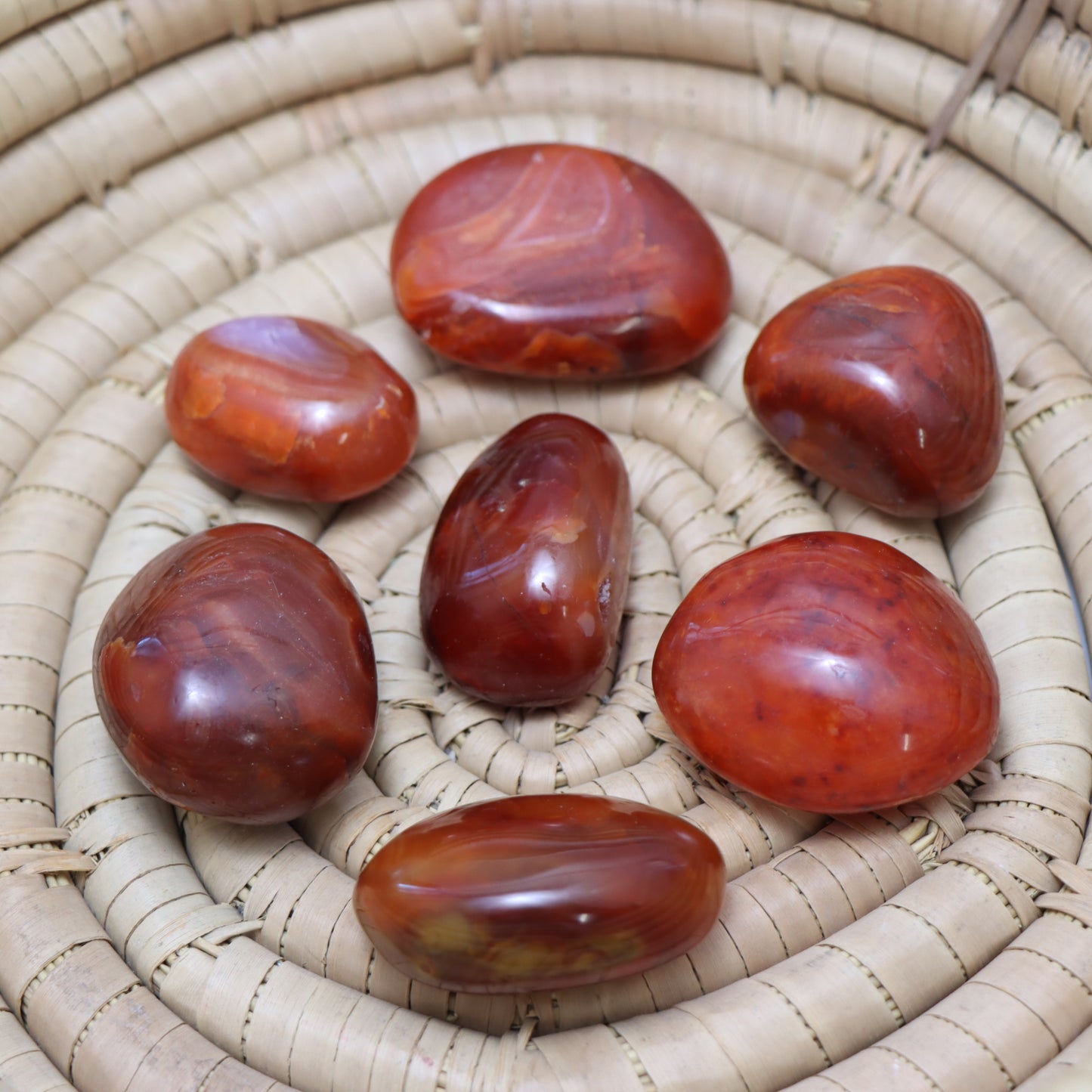 Carnelian Palm Stone