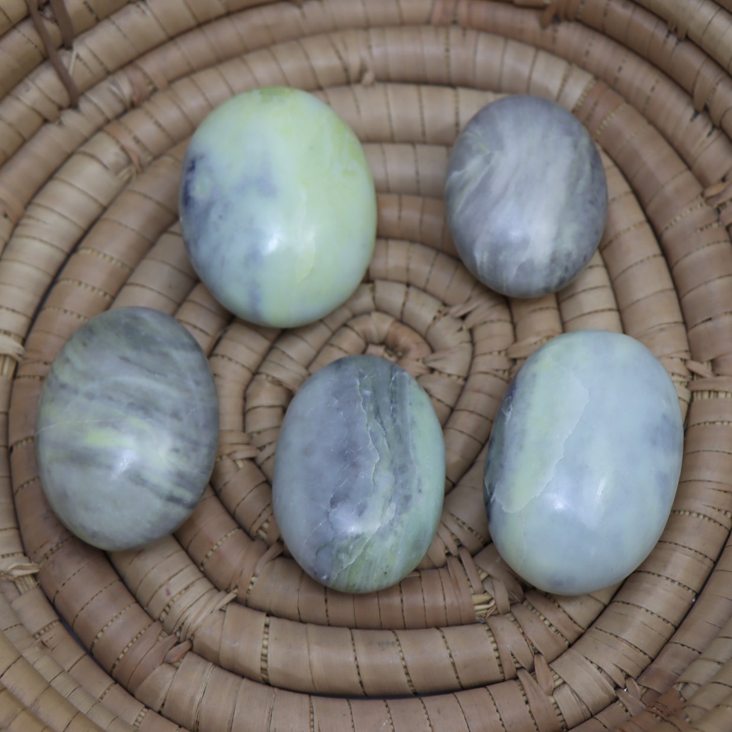 Infinite Serpentine Palm Stone