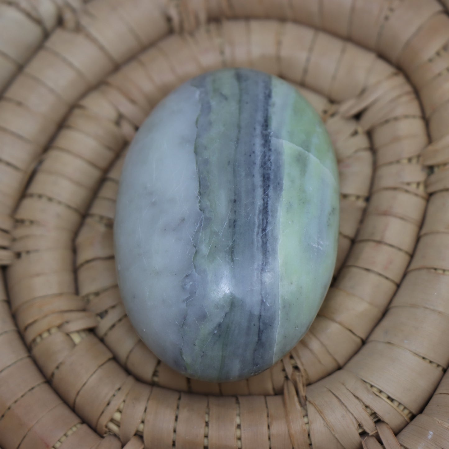 Infinite Serpentine Palm Stone
