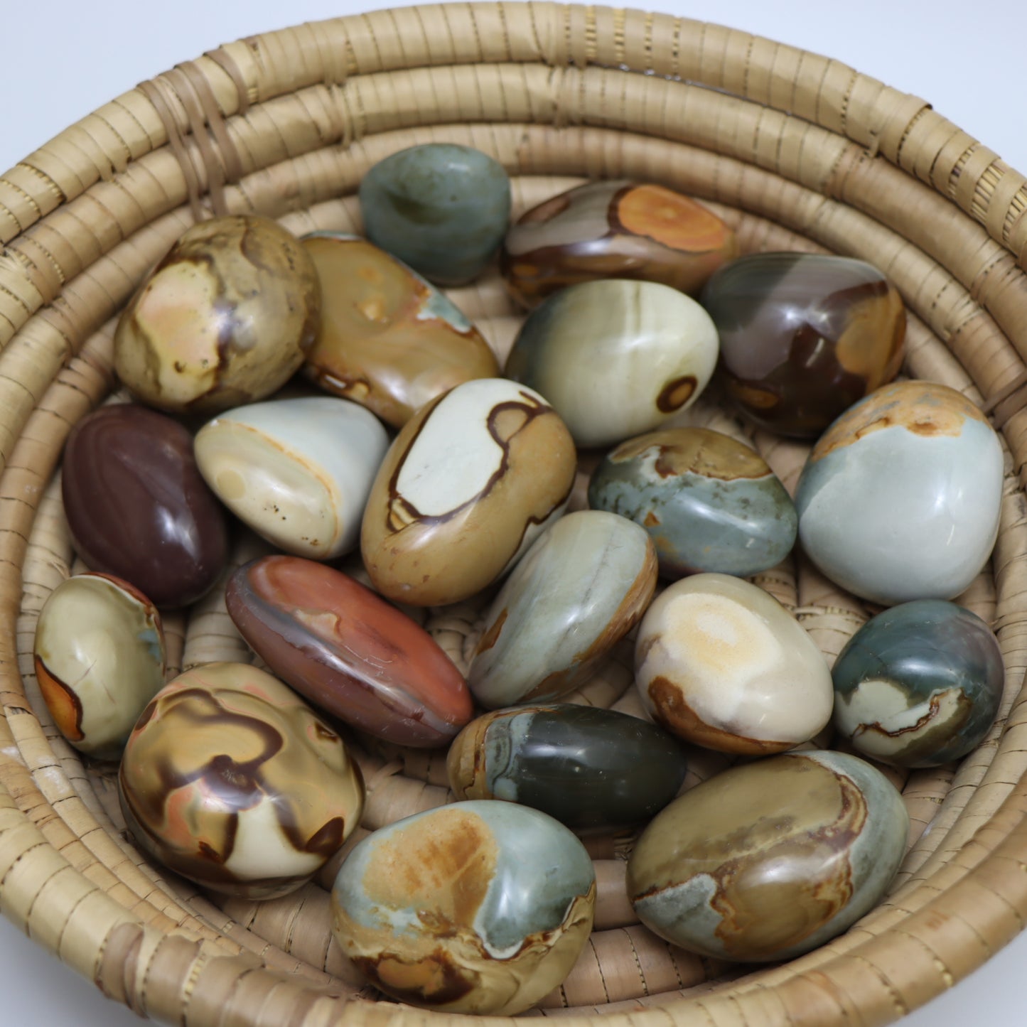 Polychrome Jasper Palm Stone
