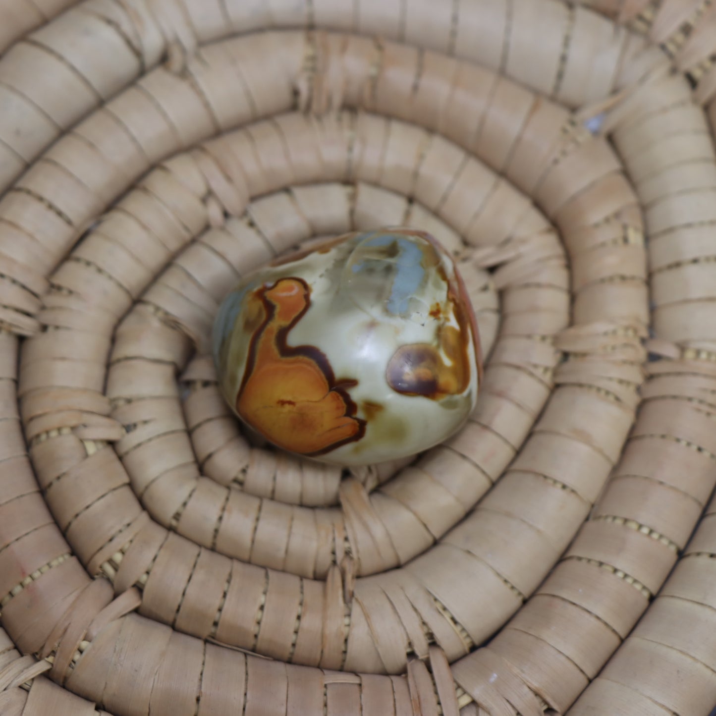 Polychrome Jasper Palm Stone