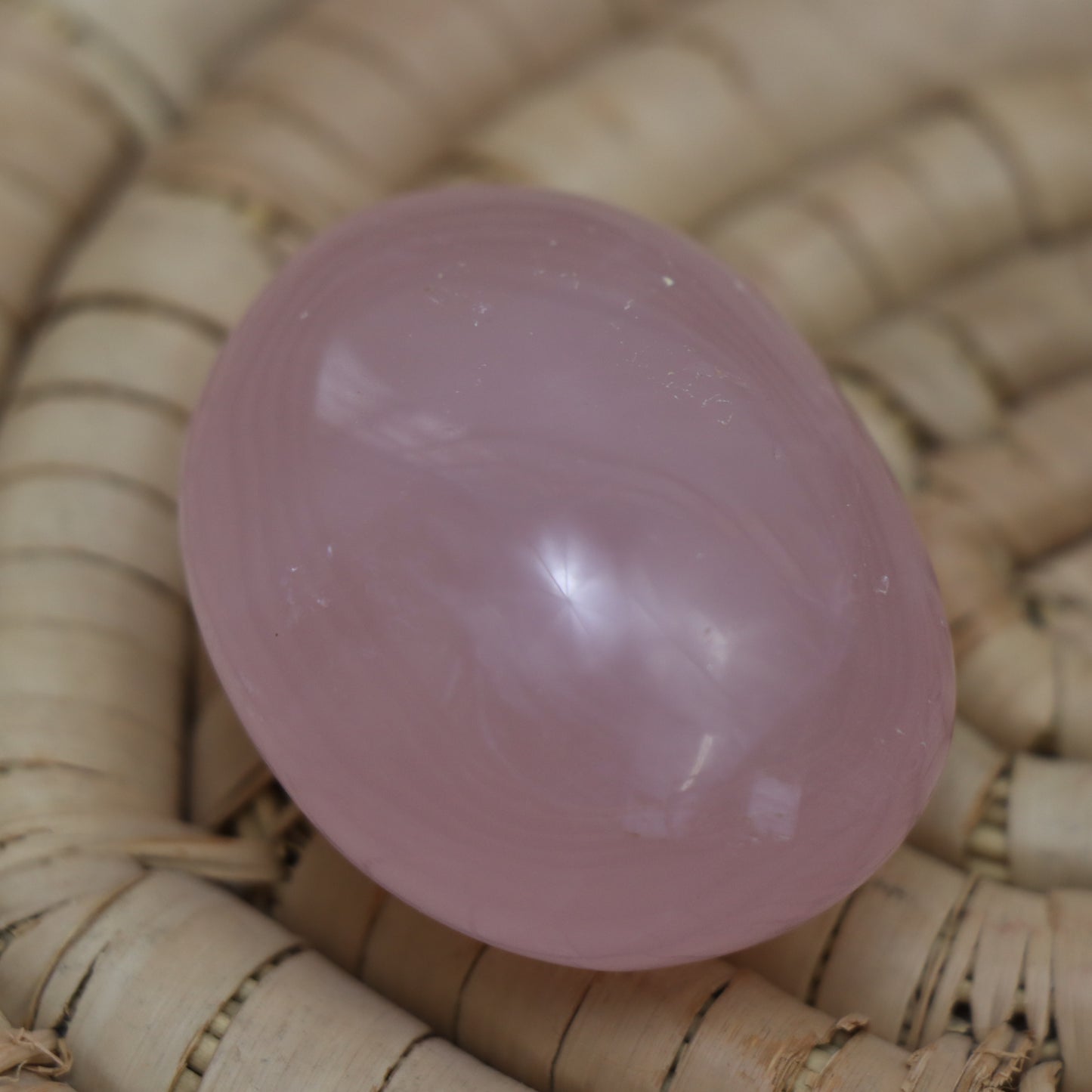Rose Quartz Palm Stone