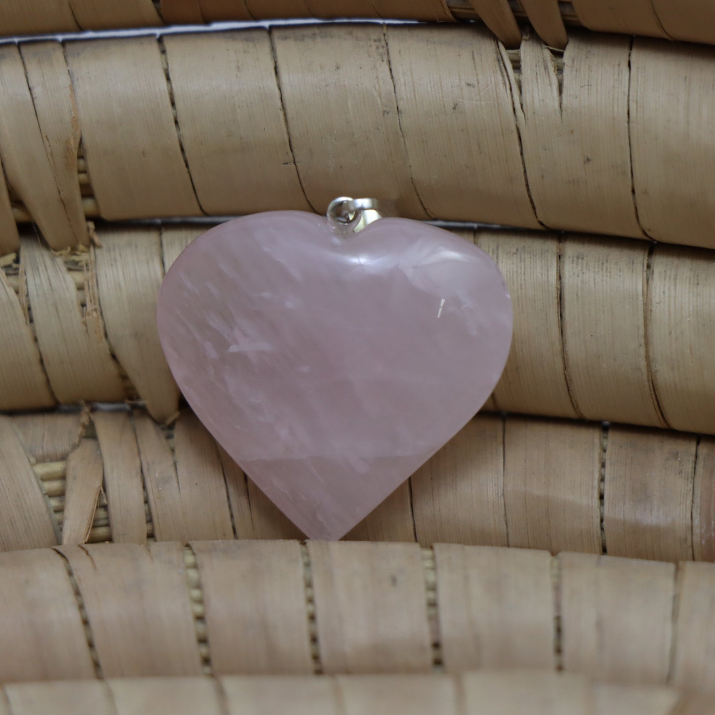 Rose Quartz Heart Pendant