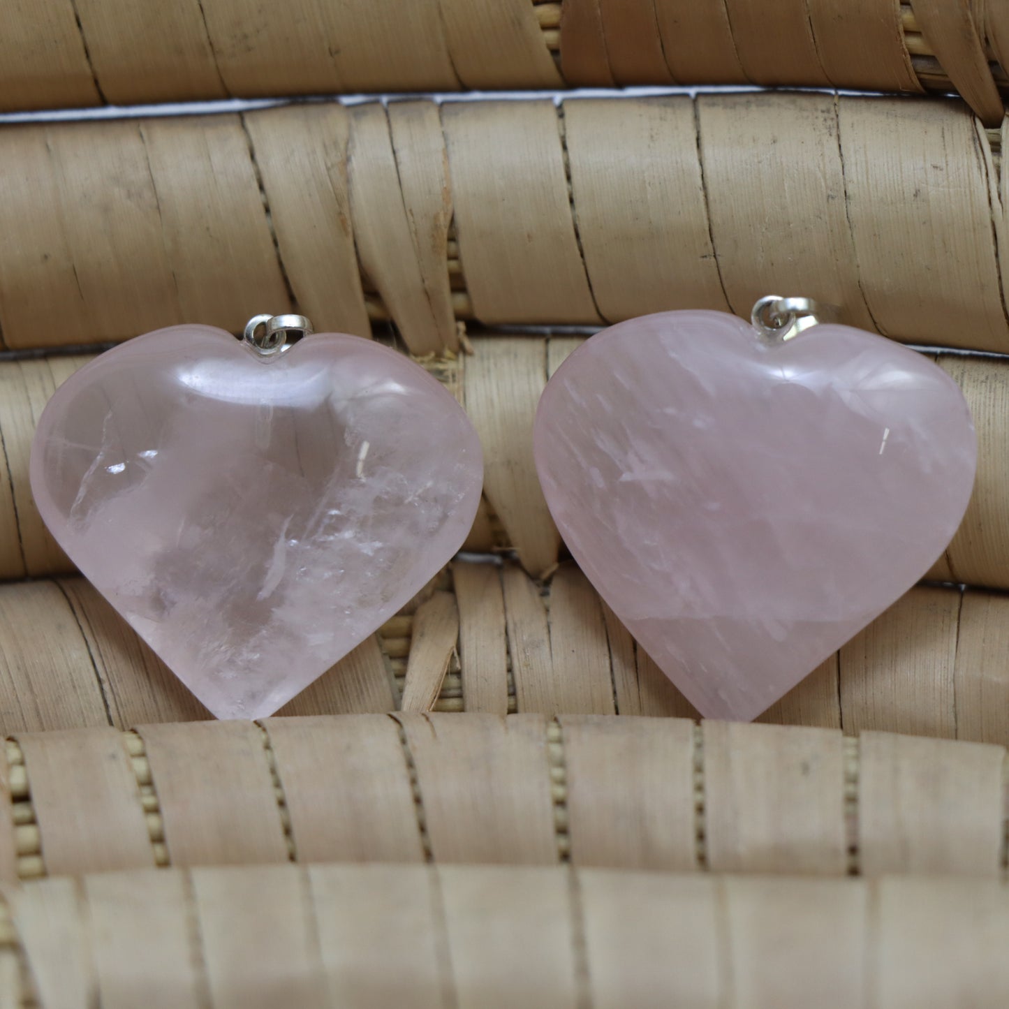 Rose Quartz Heart Pendant