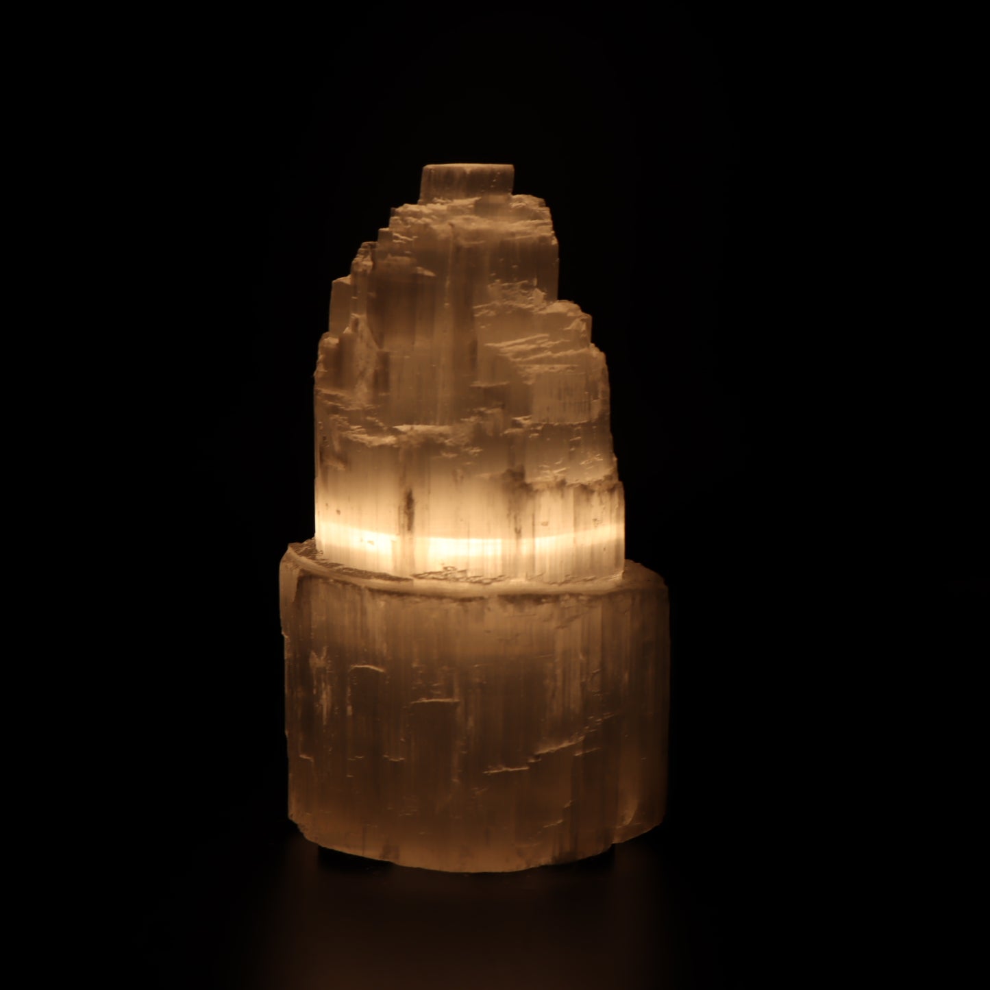 Selenite Tower Lamp