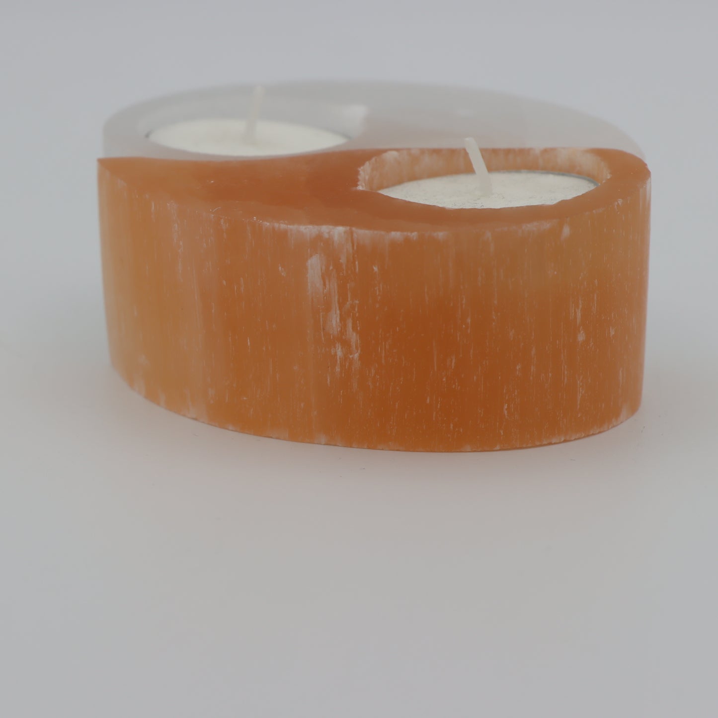 Selenite Yin Yang Candle Holder