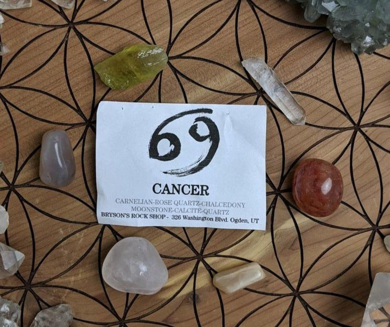 C A N C E R - Crystal Zodiac Set