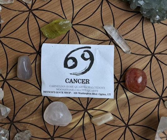C A N C E R - Crystal Zodiac Set
