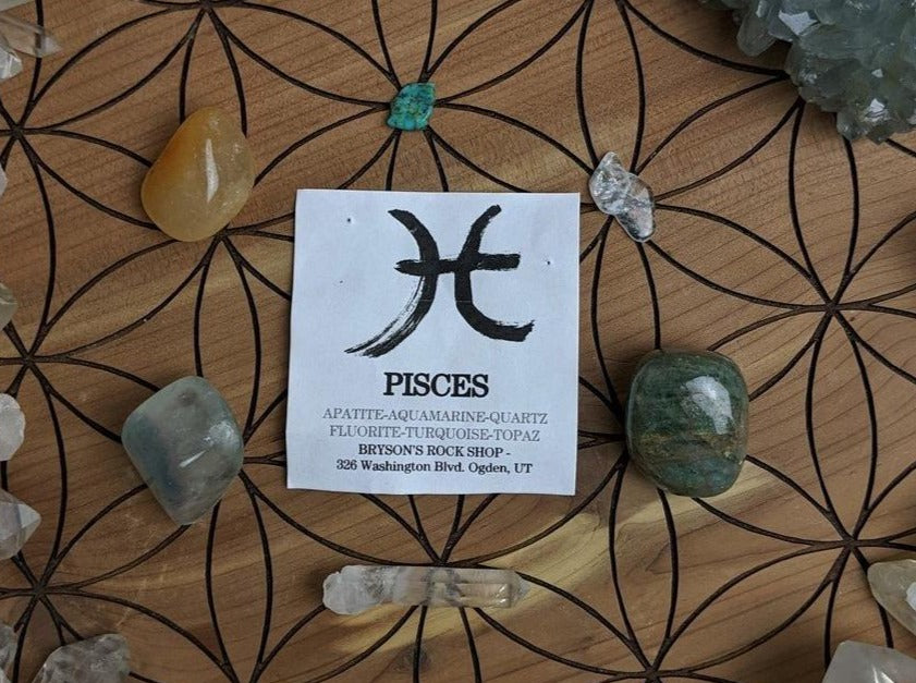 P I S C E S - Crystal Zodiac Set