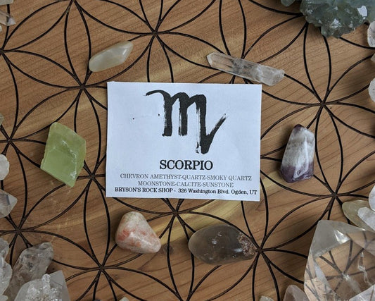 S C O R P I O - Crystal Zodiac Set