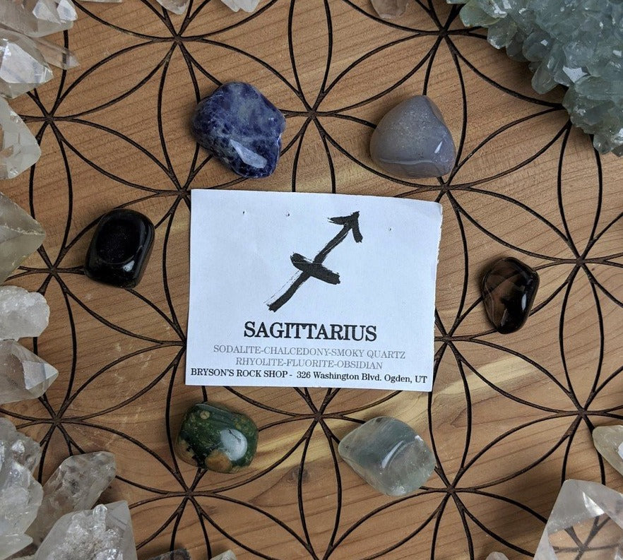 S A G I T T A R I U S - Crystal Zodiac Set