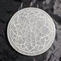 Buddha w/OM Symbol - 5 1/2" Selenite Charging Plate