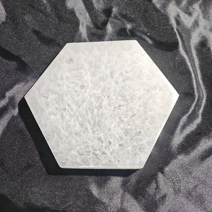 Plane - Hexagon - 5 1/2" Selenite Charging Plate