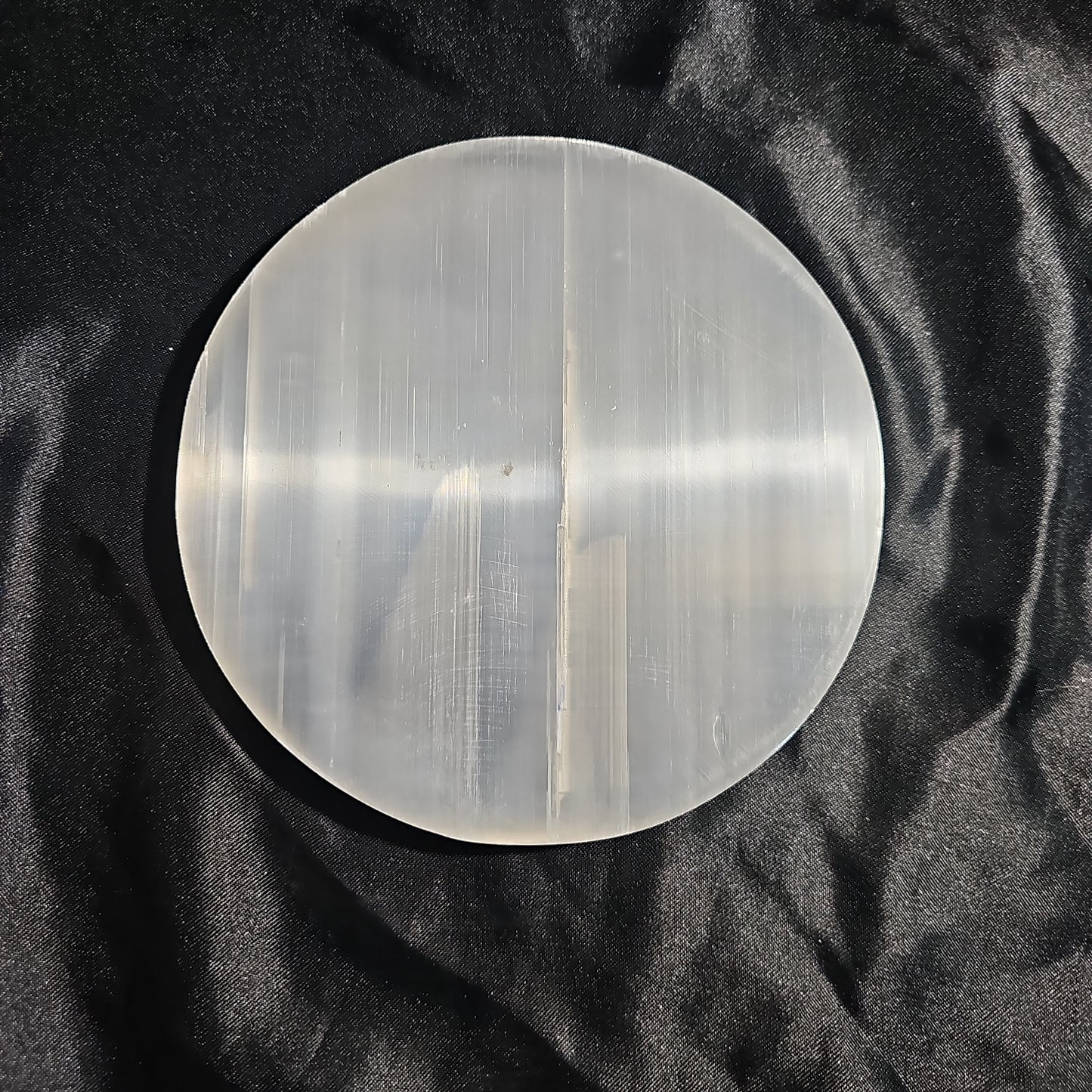 Plane - Round - 5 1/2" Selenite Charging Plate