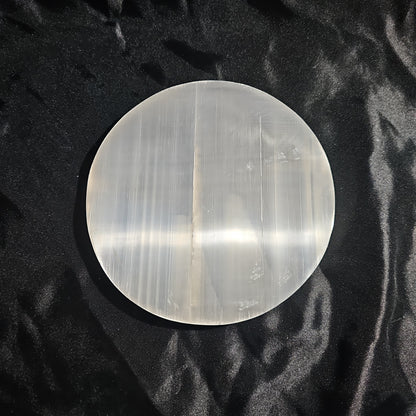 Plane - Round - 5 1/2" Selenite Charging Plate