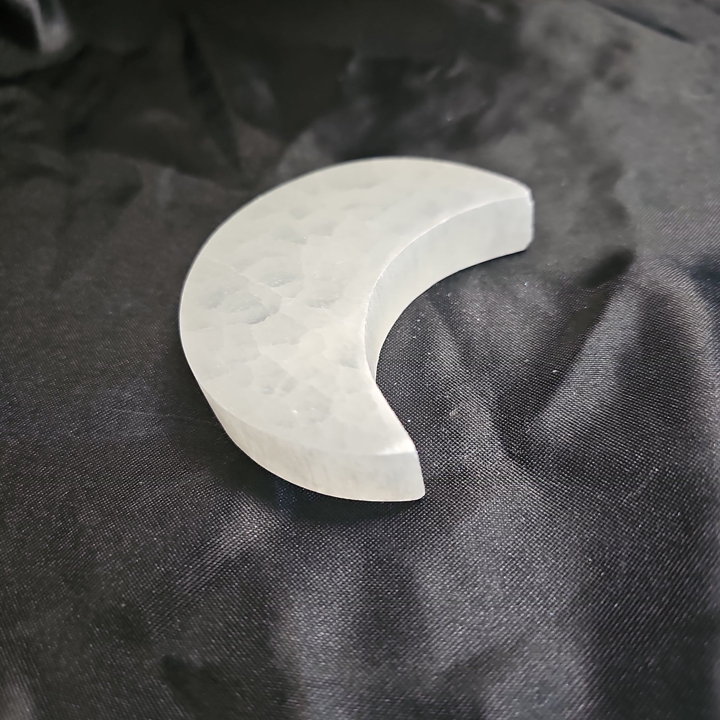 Selenite Crescent Moon - Plane - 3"