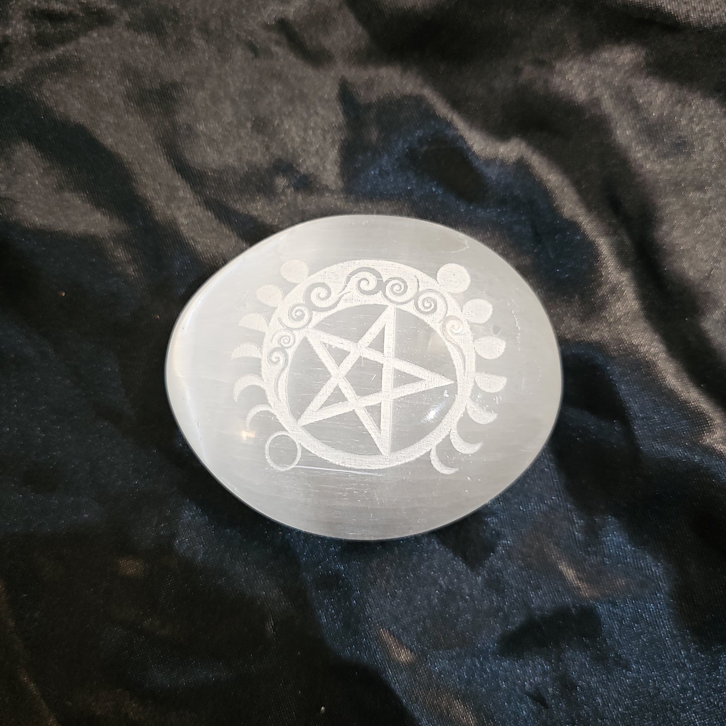 Celtics Pentacle - Etched - Palm Stone