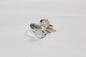 Sterling Silver Adjustable Ring - Rainbow Moonstone - Flat