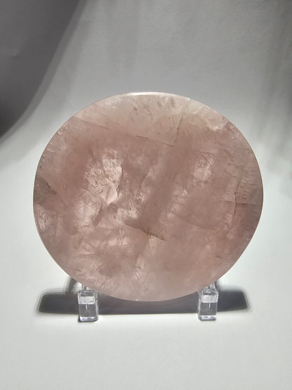 Rose Quartz Drink Coaster Set (2ea) - 3"