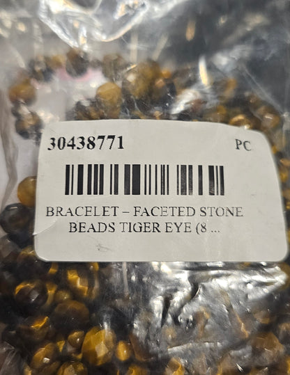Bracelet – Faceted Yellow Tiger Eye / 10 MM