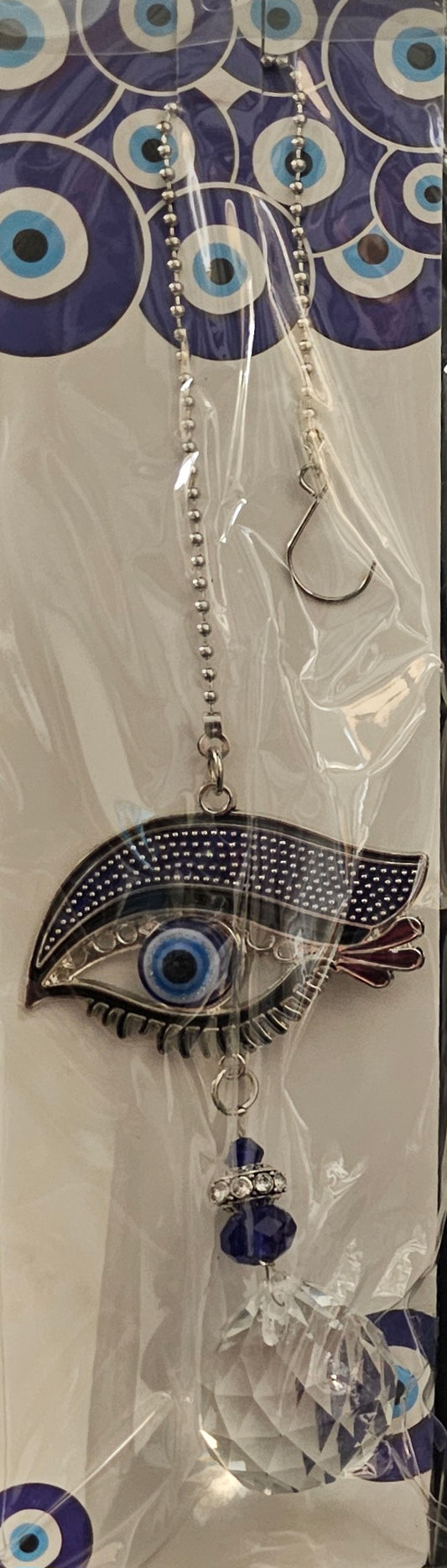 Hanging Evil Eye and Egyptian Crystal