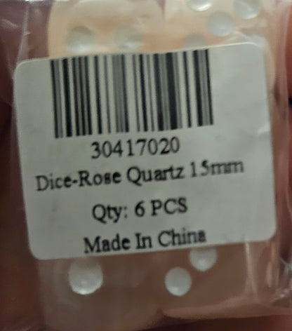 Dice - Rose Quartz