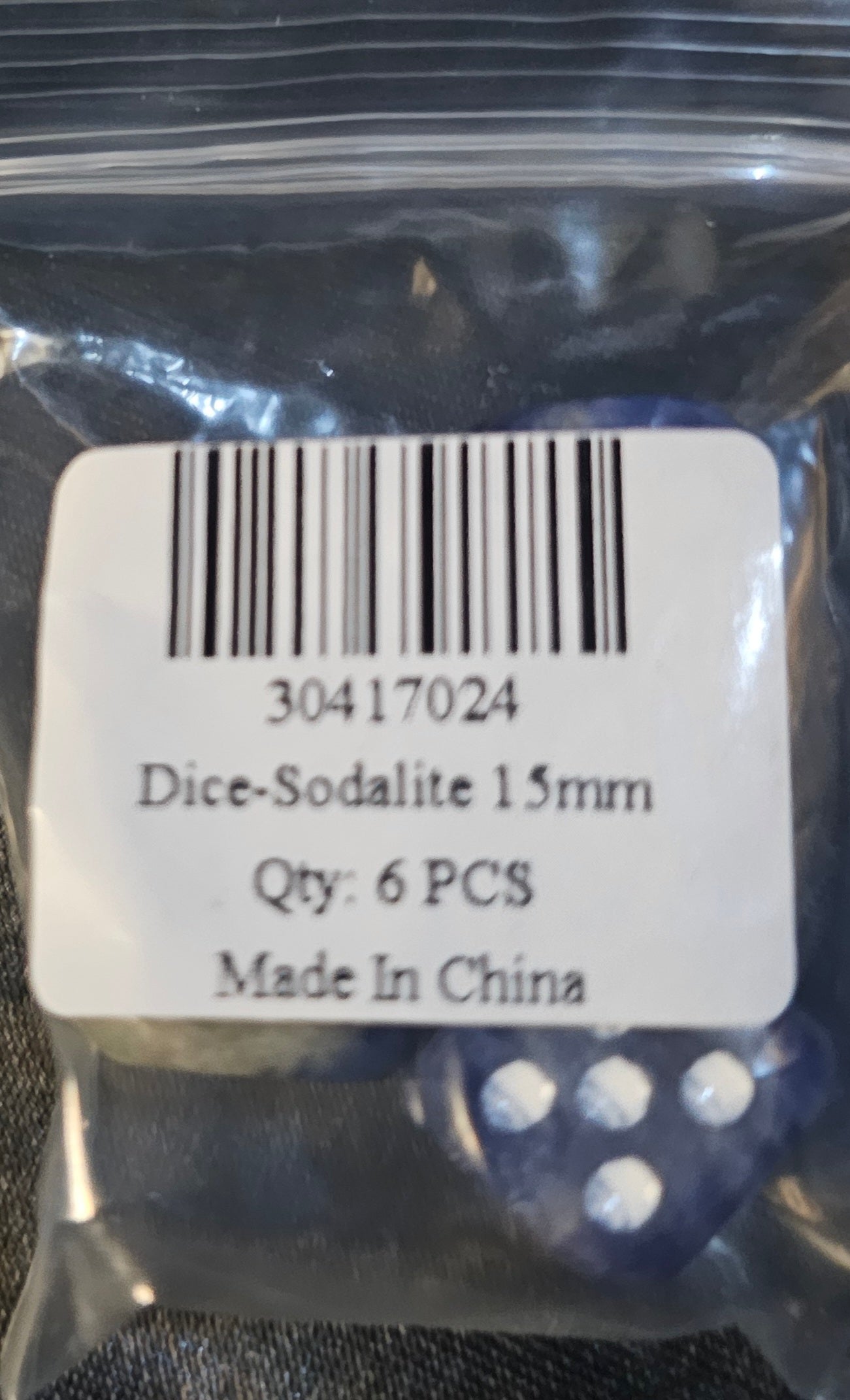 Dice - Sodalite