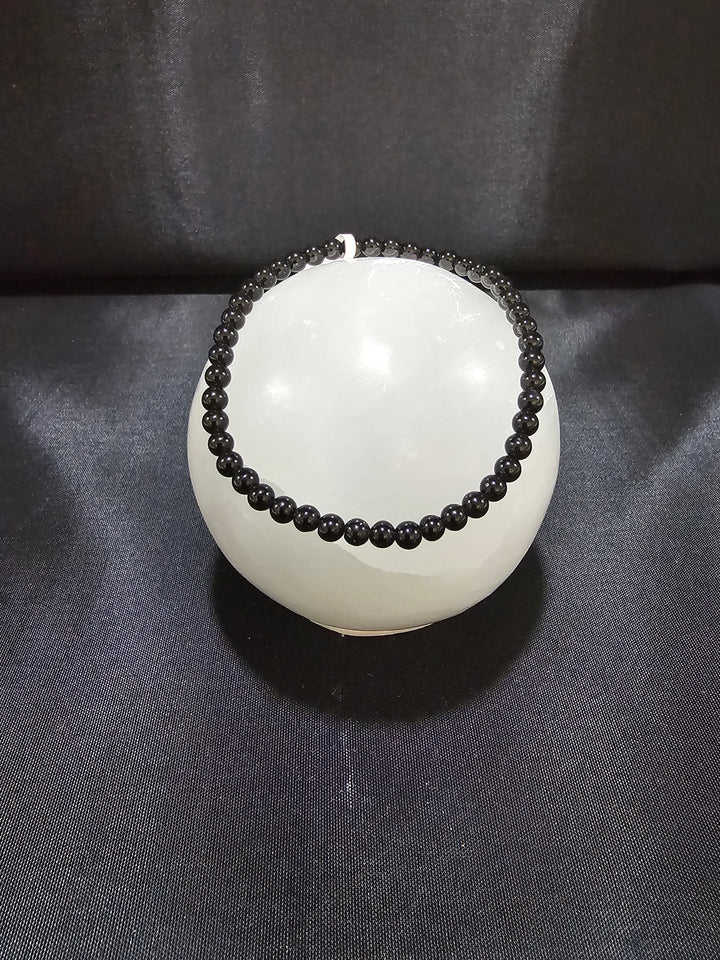 Black Obsidian Bracelet   4mm / 8mm / Chip