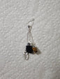 Protection Pendant w/ Black Tourmaline - Tiger Eye - Quartz Crystal