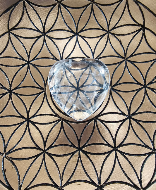 Quartz Crystal Worry Stone - Heart