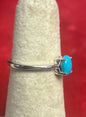 Sterling Silver Stackable Ring - Turquoise