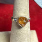 Sterling Silver Ring - Citrine - Raw Nugget