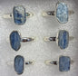 Sterling Silver Ring - Blue Kyanite - Raw/Rough