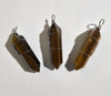 Tiger Eye - Wire Wrapped Double Terminated Pendant