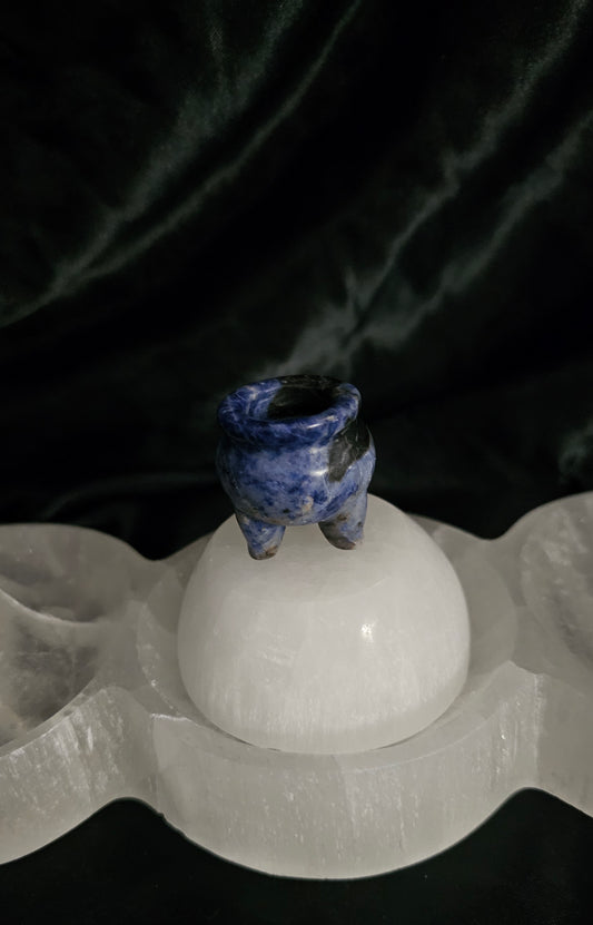 Cauldron, mini - Sodalite