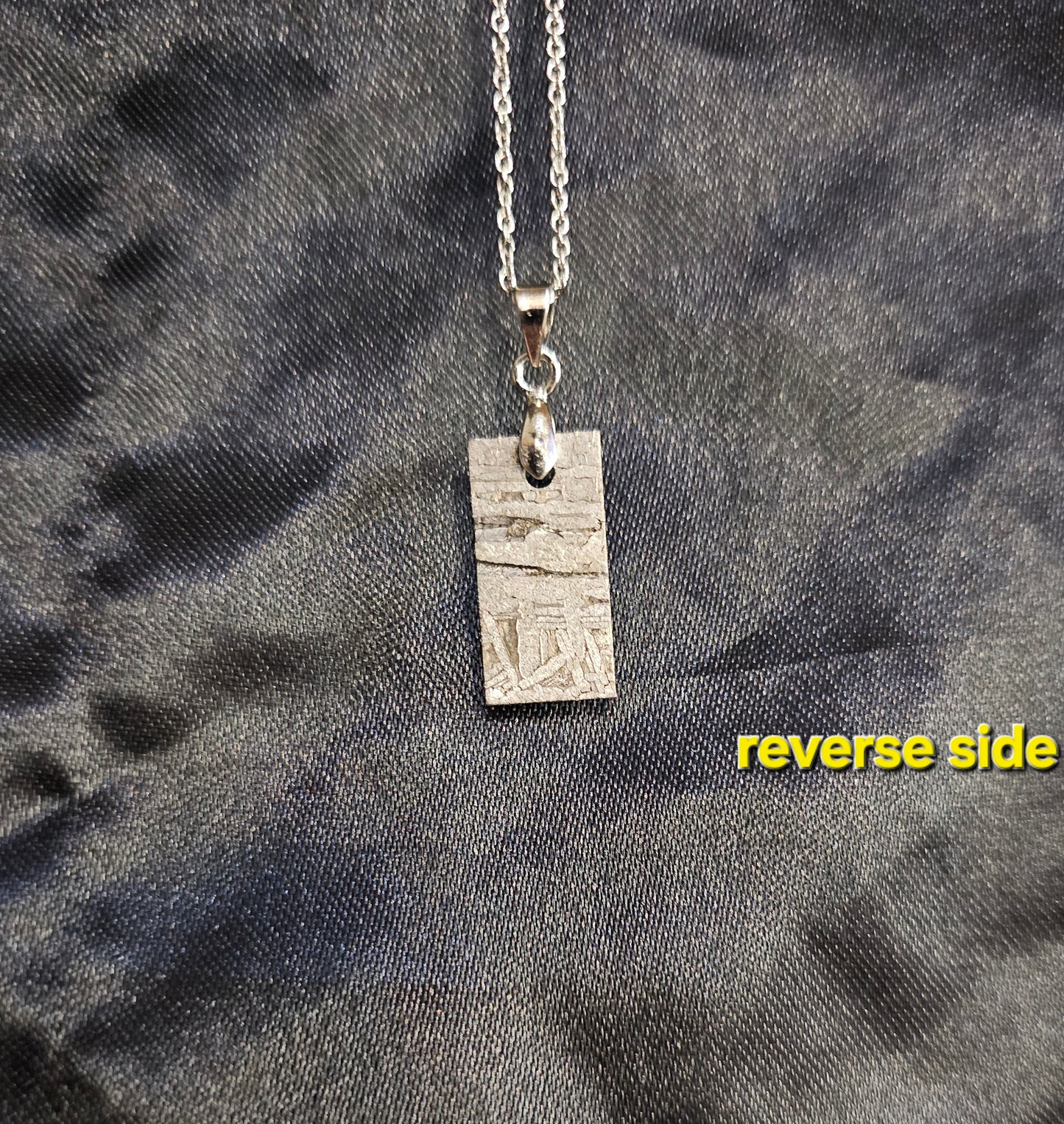 Pendant w/16" SS Chain - Campo del Cielo Meteorite
