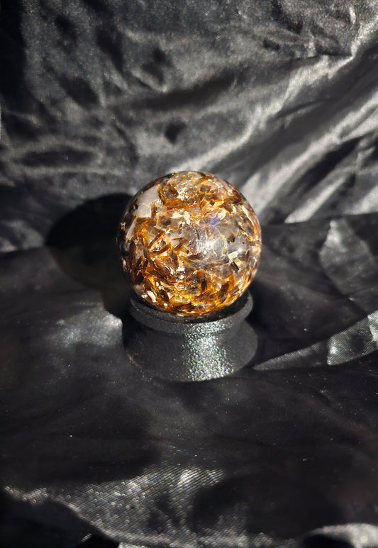 🟤 Black Gold Lepidolite Polished Sphere