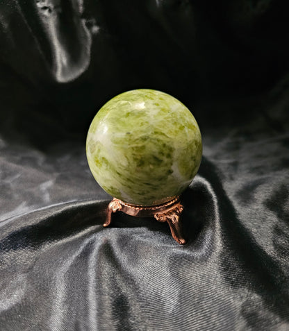 Sphere - Jadeite w/ Stand